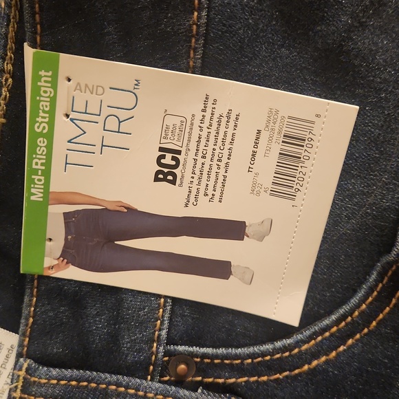New w/ tags Size 18 Dark Wash Time & Tue Mid-Rise Straight Jeans - Picture 1 of 3